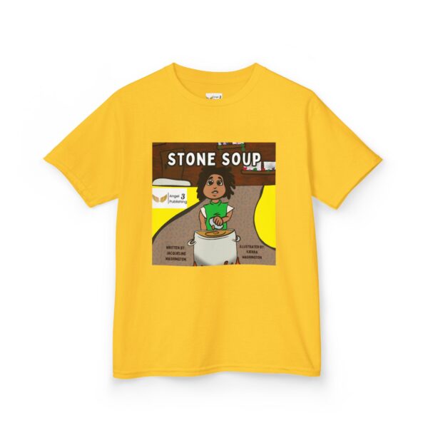 Kids' Story Tee: Stone Soup Design, Fun Children's T-Shirt, Great Gift for Kids, Storytime Apparel, Perfect for Birthdays - Image 43