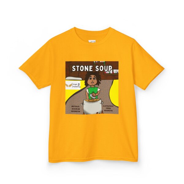 Kids' Story Tee: Stone Soup Design, Fun Children's T-Shirt, Great Gift for Kids, Storytime Apparel, Perfect for Birthdays - Image 27
