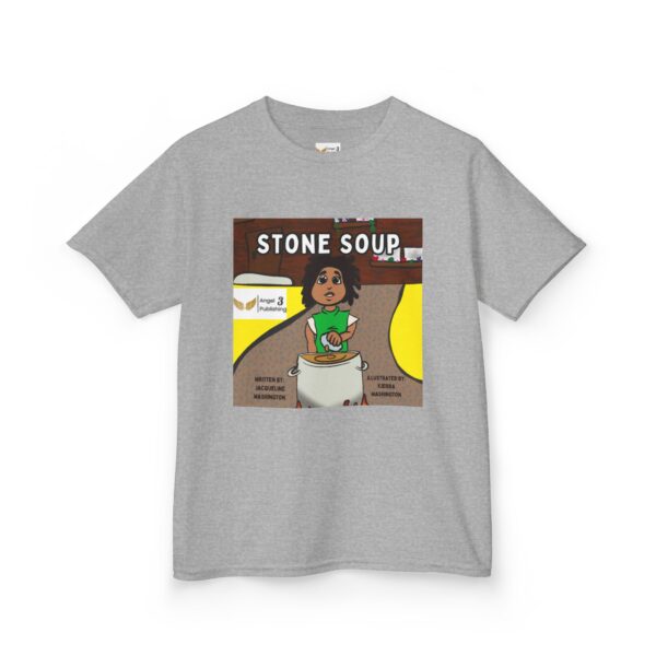 Kids' Story Tee: Stone Soup Design, Fun Children's T-Shirt, Great Gift for Kids, Storytime Apparel, Perfect for Birthdays - Image 19