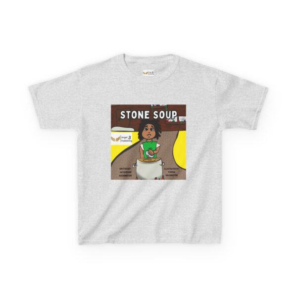 Kids' Story Tee: Stone Soup Design, Fun Children's T-Shirt, Great Gift for Kids, Storytime Apparel, Perfect for Birthdays - Image 9