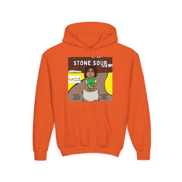 Youth Stone Soup Hoodie | Cozy Sweatshirt for Kids, Perfect for Storytime, Gift for Young Readers, Children's Literature Apparel, [...] - Image 9