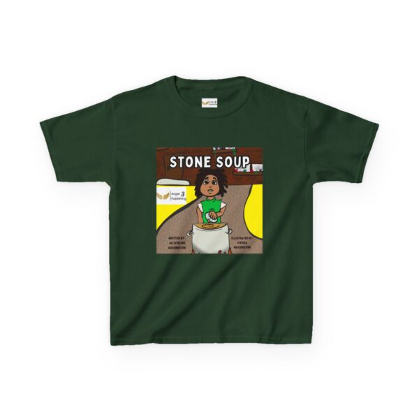 Kids' Story Tee: Stone Soup Design, Fun Children's T-Shirt, Great Gift for Kids, Storytime Apparel, Perfect for Birthdays - Image 49