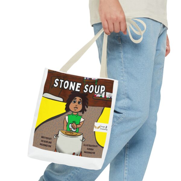 Stone Soup Tote Bag, Cute Story Tote, Literary Gifts, Kids Book Tote, Eco-Friendly Shopping Bag, Fun Kids Accessories - Image 15