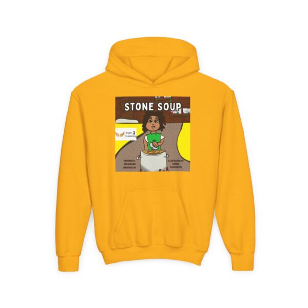 Youth Stone Soup Hoodie | Cozy Sweatshirt for Kids, Perfect for Storytime, Gift for Young Readers, Children's Literature Apparel, [...] - Image 7
