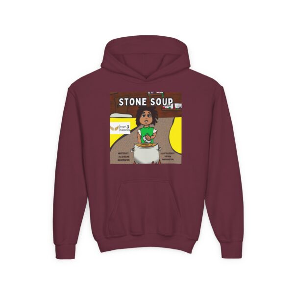 Youth Stone Soup Hoodie | Cozy Sweatshirt for Kids, Perfect for Storytime, Gift for Young Readers, Children's Literature Apparel, [...] - Image 11