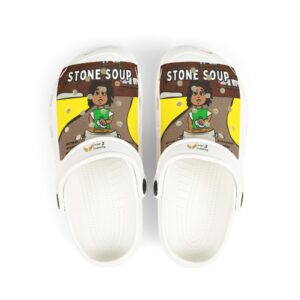 Kid's Stone Soup EVA Foam Clogs, Fun Children's Slip-On Shoes, Unique Story Themed Footwear, Lightweight Kids Clogs, Cute Summer Sandals