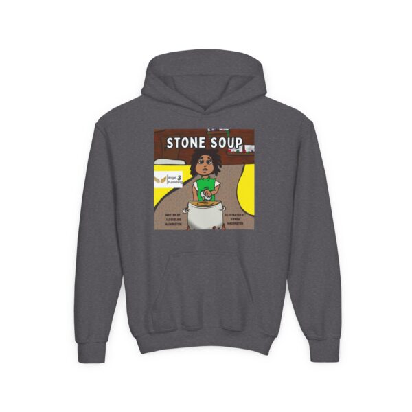 Youth Stone Soup Hoodie | Cozy Sweatshirt for Kids, Perfect for Storytime, Gift for Young Readers, Children's Literature Apparel, [...] - Image 15