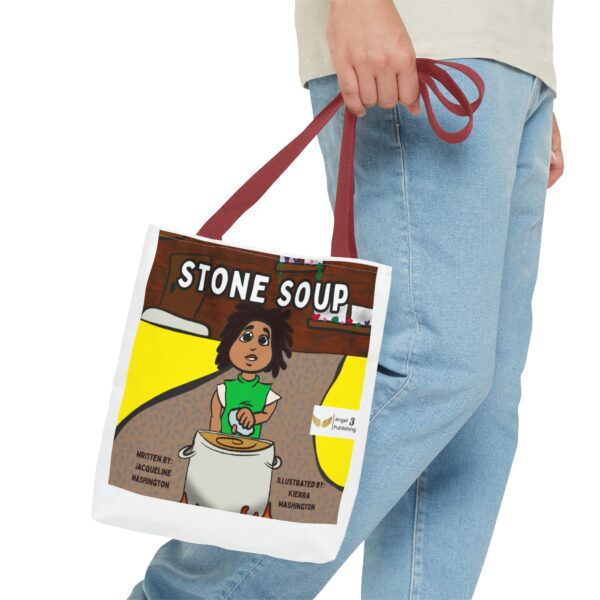 Stone Soup Tote Bag, Cute Story Tote, Literary Gifts, Kids Book Tote, Eco-Friendly Shopping Bag, Fun Kids Accessories - Image 7