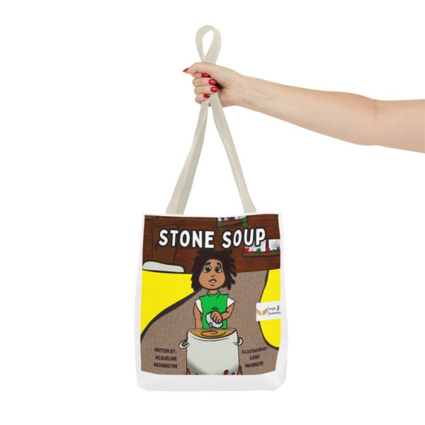 Stone Soup Tote Bag, Cute Story Tote, Literary Gifts, Kids Book Tote, Eco-Friendly Shopping Bag, Fun Kids Accessories - Image 16