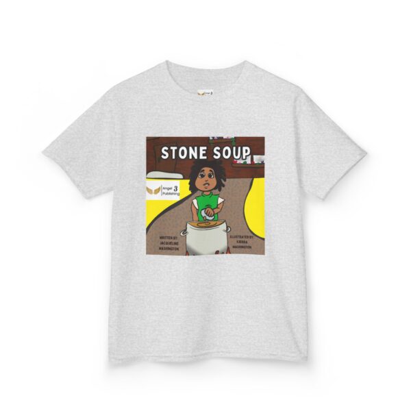 Kids' Story Tee: Stone Soup Design, Fun Children's T-Shirt, Great Gift for Kids, Storytime Apparel, Perfect for Birthdays - Image 11