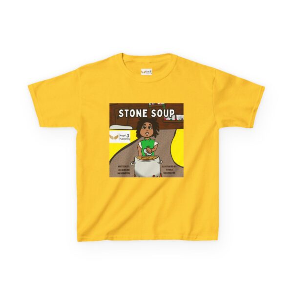 Kids' Story Tee: Stone Soup Design, Fun Children's T-Shirt, Great Gift for Kids, Storytime Apparel, Perfect for Birthdays - Image 41