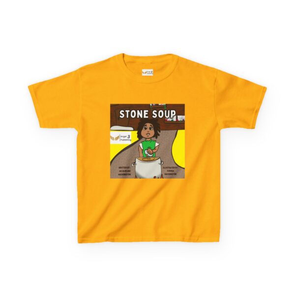 Kids' Story Tee: Stone Soup Design, Fun Children's T-Shirt, Great Gift for Kids, Storytime Apparel, Perfect for Birthdays - Image 25