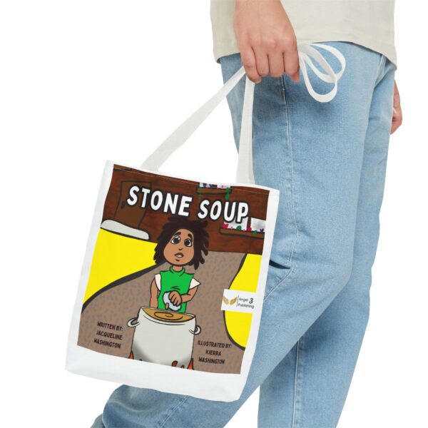 Stone Soup Tote Bag, Cute Story Tote, Literary Gifts, Kids Book Tote, Eco-Friendly Shopping Bag, Fun Kids Accessories - Image 11