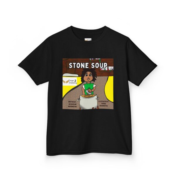 Kids' Story Tee: Stone Soup Design, Fun Children's T-Shirt, Great Gift for Kids, Storytime Apparel, Perfect for Birthdays - Image 15
