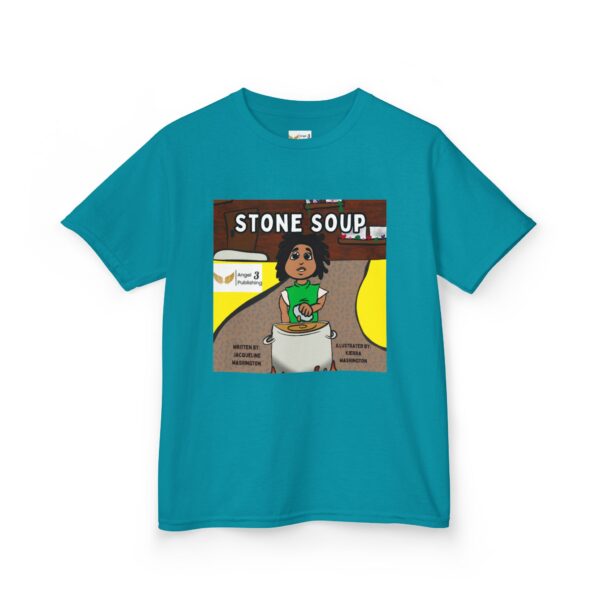Kids' Story Tee: Stone Soup Design, Fun Children's T-Shirt, Great Gift for Kids, Storytime Apparel, Perfect for Birthdays - Image 63